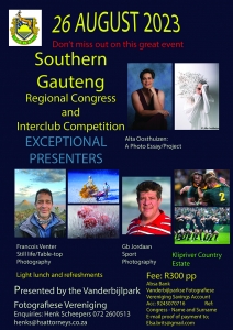  Suid Gauteng Interklub Kongress 2023